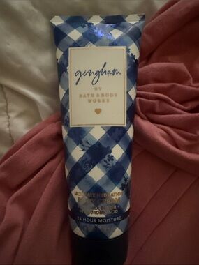 Bath & Body Works Gingham Blue Hydrating Body Cream